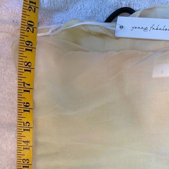 YOUNG FABULOUS & BROKE Flutter Sleeves Tie Dye Top.Size M - Picture 4 of 13